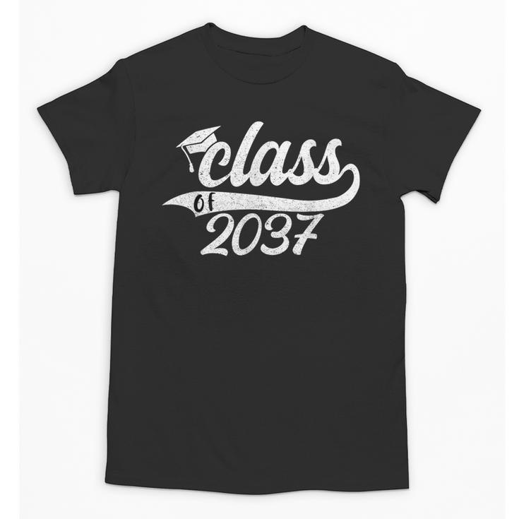 Class Of 2037 First Day Of School Graduation Grow With Me Unisex T-Shirt