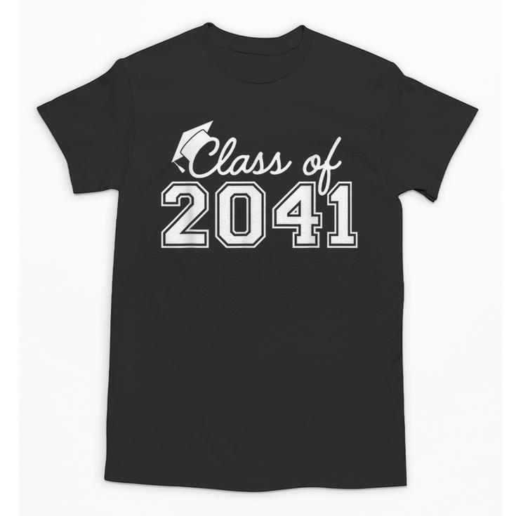 Class Of 2041 Grow With Me Graduation First Day Of School Unisex T-Shirt