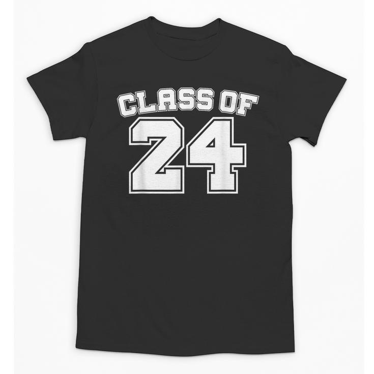 Class Of 24 2024 School Tee Shirt Graduation Class Party Unisex T-Shirt