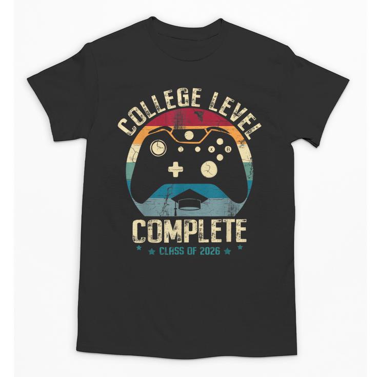 College Level Complete Class Of 2026 Gamer Graduation Grad Unisex T-Shirt
