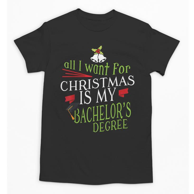 College Student Christmas Bachelors Degree Graduation Unisex T-Shirt