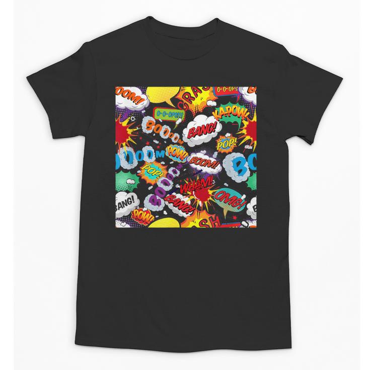 Comic Book Pop Art Modern Fun Unisex T-Shirt
