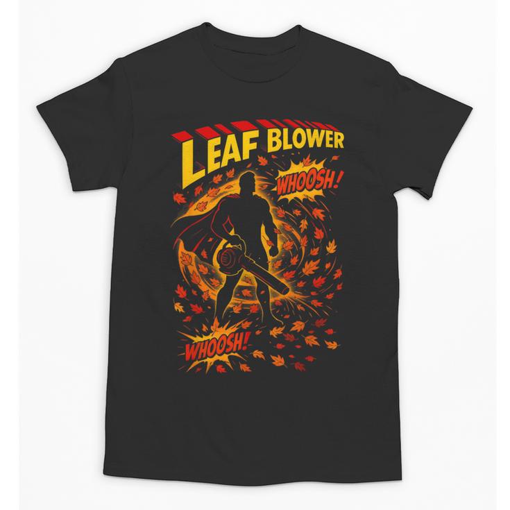 Comic Book Superhero Fall Season Leaf Blower Unisex T-Shirt
