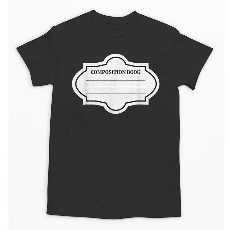 Composition Book Notebook Teacher's Halloween Group Costume Unisex T-Shirt