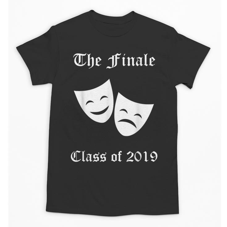 Cool Theater Graduation Tshirt Tragedy And Comedy Masks Unisex T-Shirt