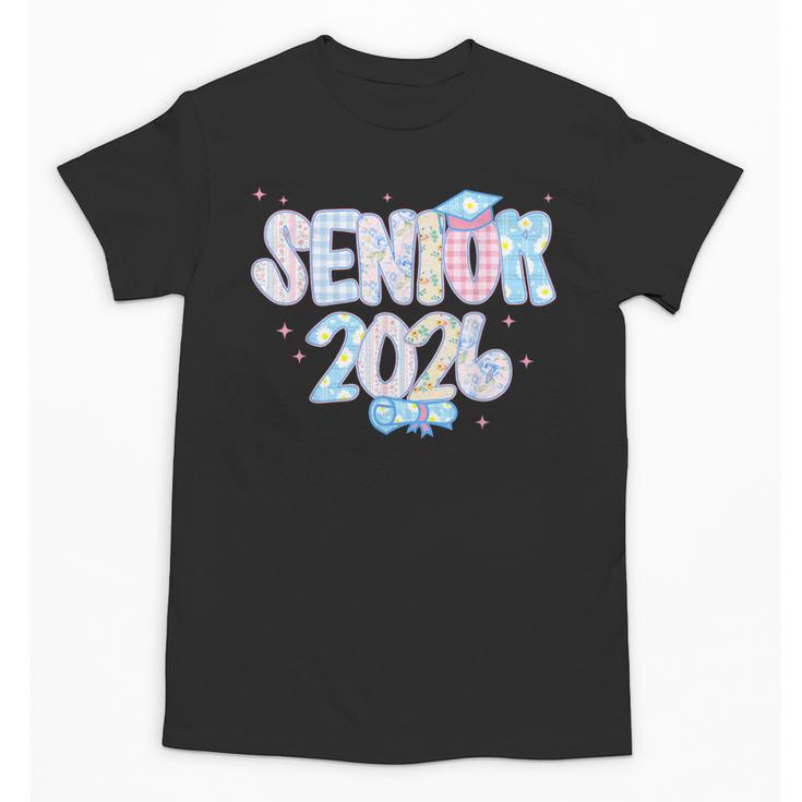 Coquette Senior-Class Of 2026 Preppy Graduation Graduate Unisex T-Shirt