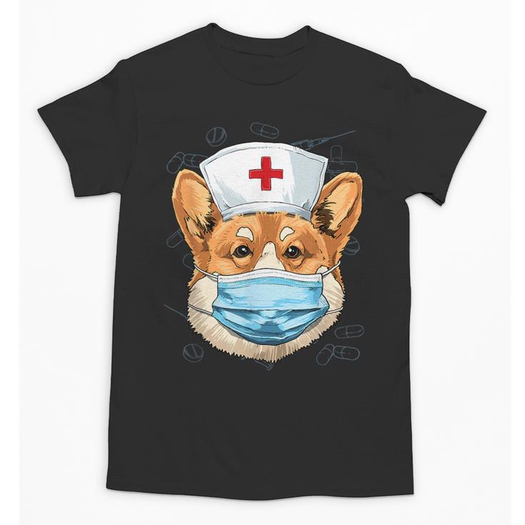 Corgi Dog Nurse RN Nursing School Graduation Unisex T-Shirt