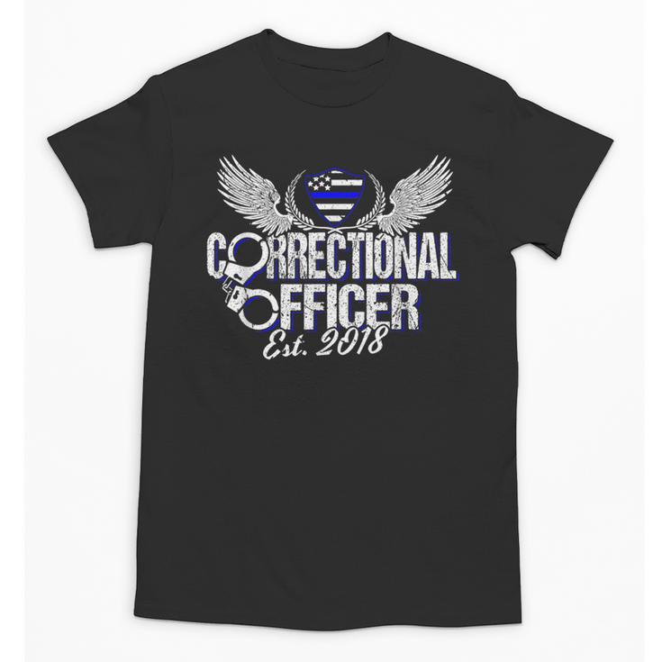 Corrections Officer 2018 Graduation Silver Line T-Shirt Unisex T-Shirt