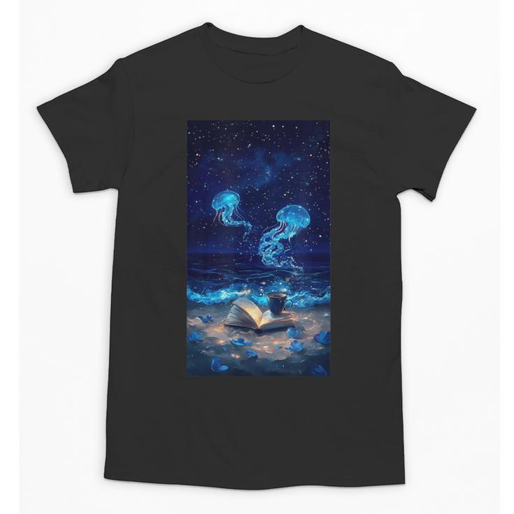 Cosmic Botanical Book Lover Reading Unisex T-Shirt