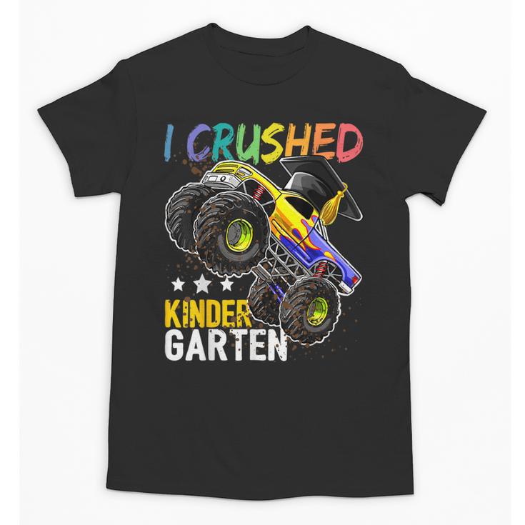 I Crushed Kindergarten Monster Truck Graduation Boys Small Unisex T-Shirt