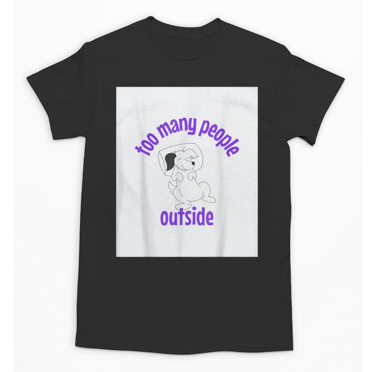 Cute Puppy With a Quote For Introverts Unisex T-Shirt