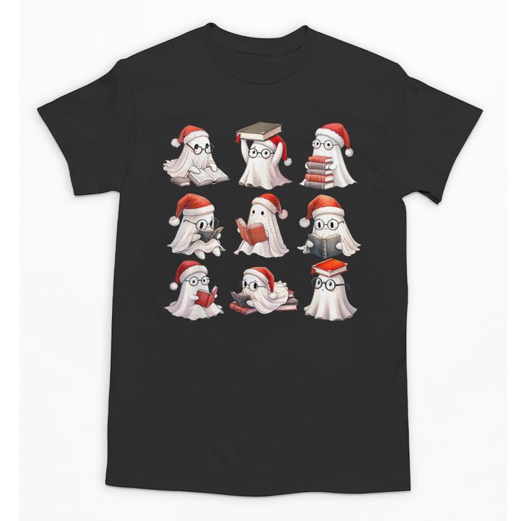 Cute Read More Booooooks Ghost Read More Books Christmas Unisex T-Shirt