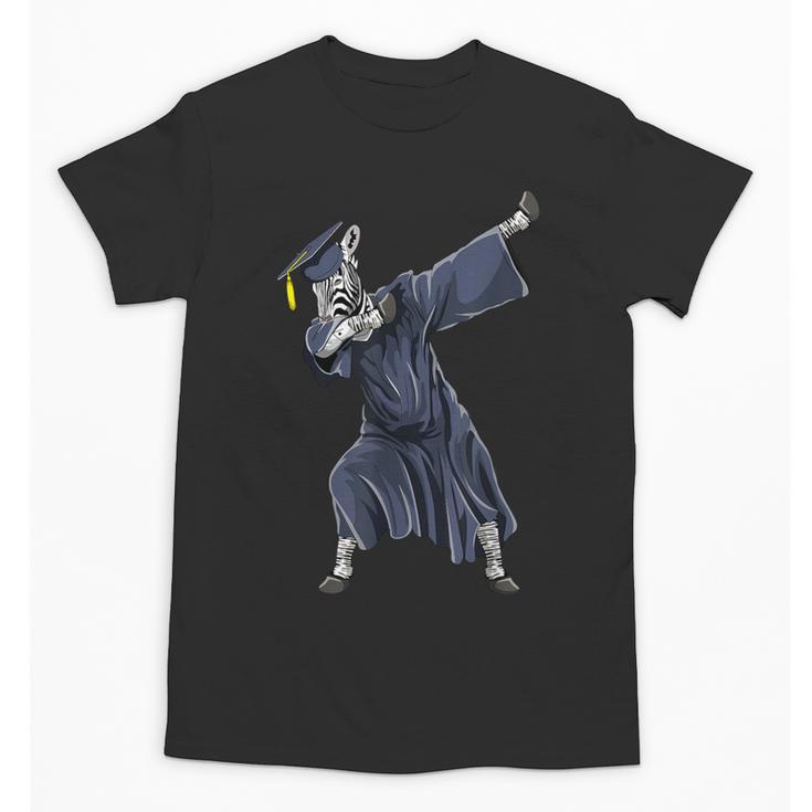 Dabbing Graduate Zebra Team Mascot Graduation Senior Shirt Unisex T-Shirt
