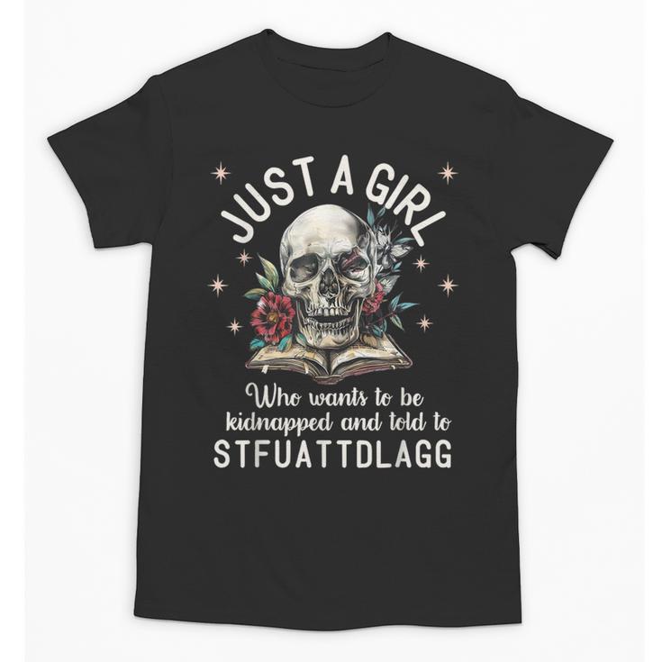 Dark Romance Smutt Book Merch STFUATTDLAGG Good Girl Trigger Unisex T-Shirt