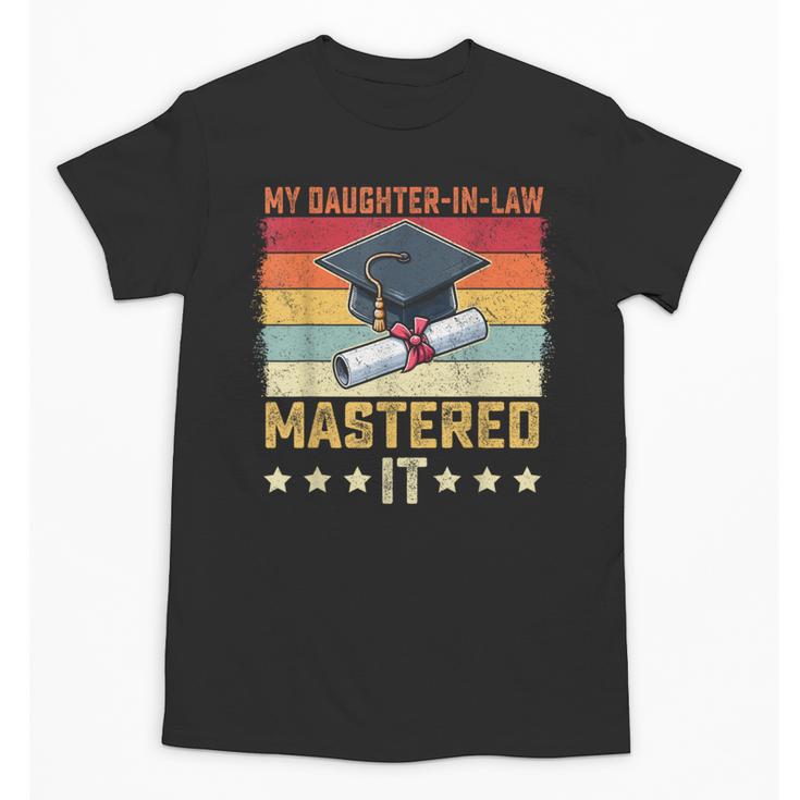 My Daughter In Law Mastered It Master's Graduation Vintage Unisex T-Shirt