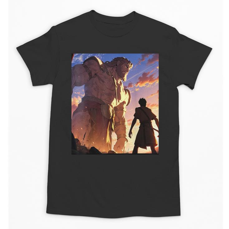 David And Goliath Bible Book Of Samuel Famous Bible Story Unisex T-Shirt