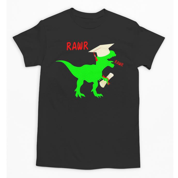 Dinosaur Rawr Diploma Grad Graduate Graduation Unisex T-Shirt