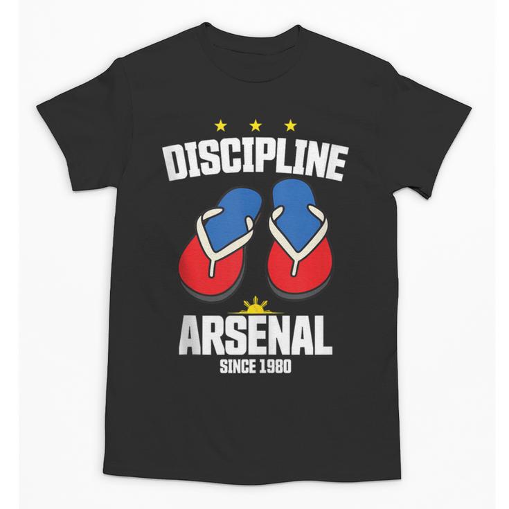 Discipline Arsenal Pinoy Nostalgia Filipino Tsinelas Unisex T-Shirt