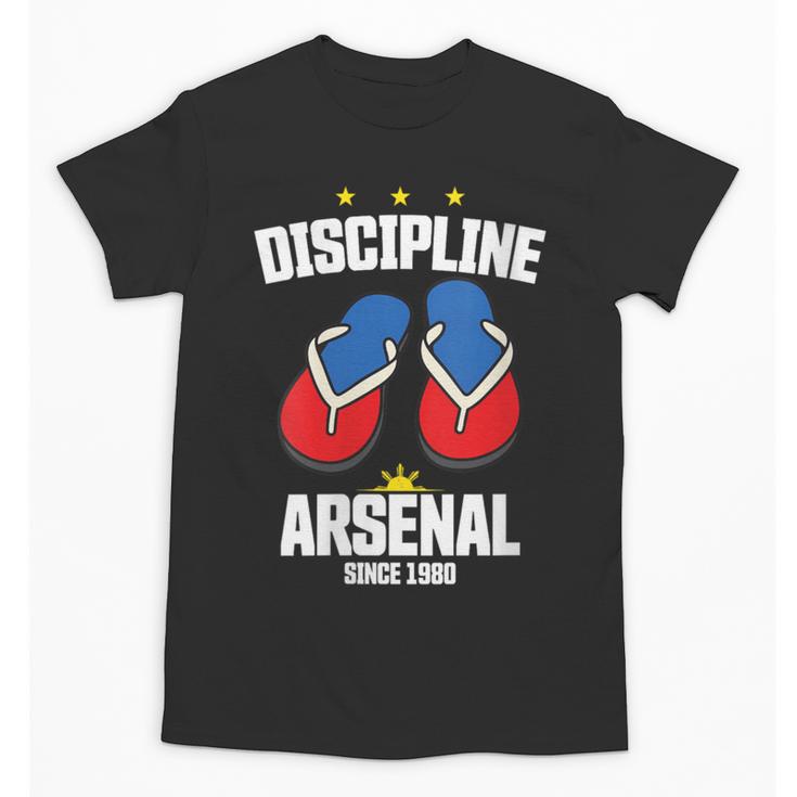 Discipline Arsenal Pinoy Nostalgia Filipino Tsinelas Unisex T-Shirt