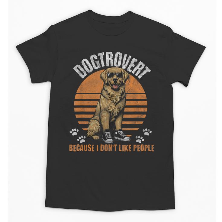 Dogtrovert Definition For Introvert Dog Lovers Unisex T-Shirt