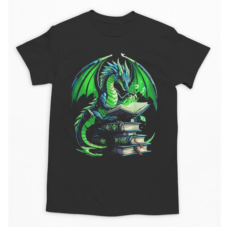Dragon Reading Books Bookworm Unisex T-Shirt