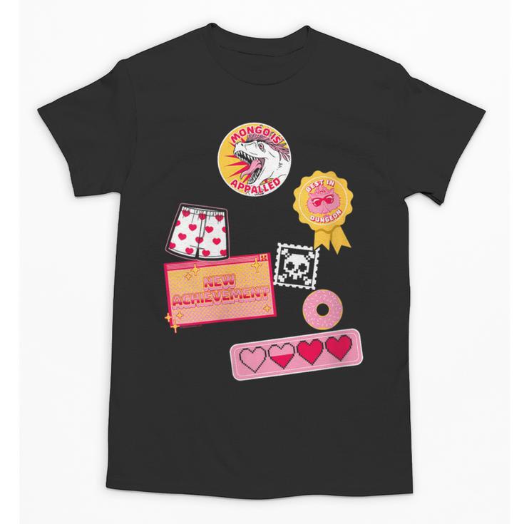 Dungeon Crawler Carl Colorful Sticker Collage LitRPG Book Unisex T-Shirt