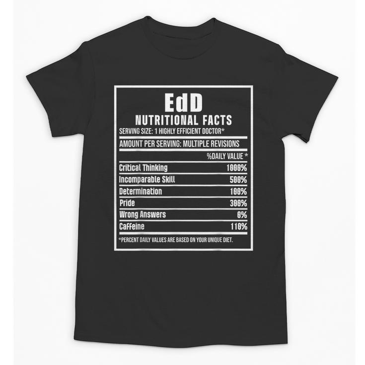 EdD Doctor Of Education Nutrition Doctorate Graduation Unisex T-Shirt