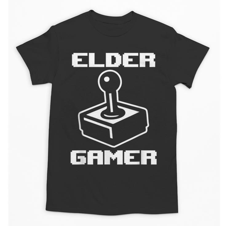 Elder Gamer Retro Video Game Nostalgia Old Gamer Unisex T-Shirt