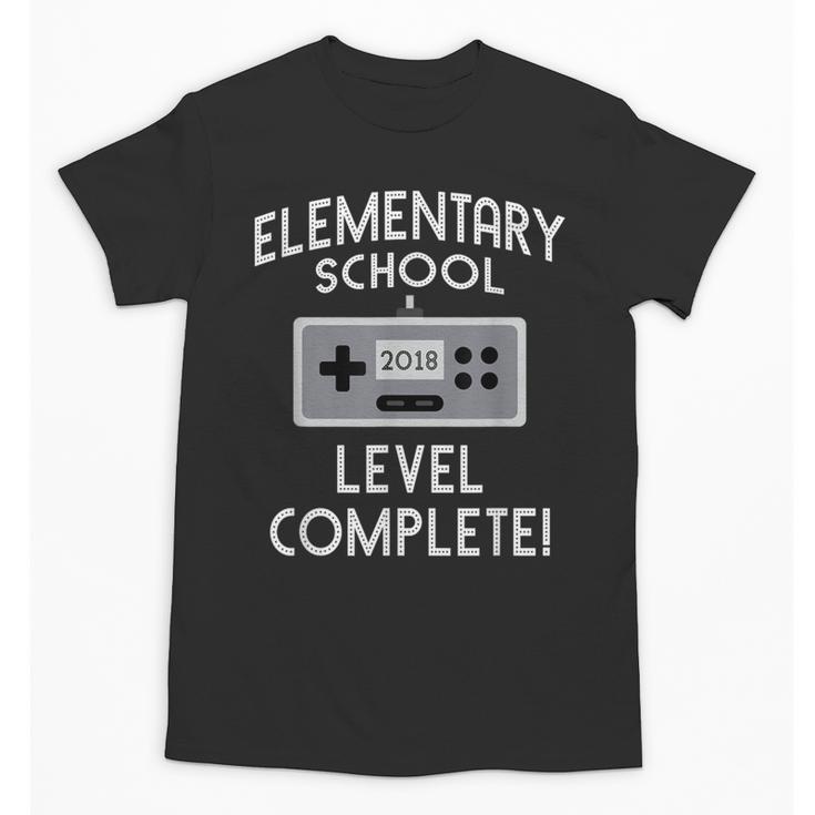 Elementary School Graduation Shirt Level Complete Gamer Unisex T-Shirt