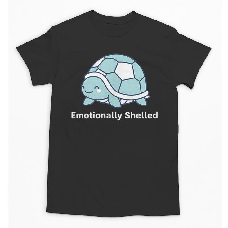 Emotionally Shelled Turtle Introvert Turtle Tee Unisex T-Shirt