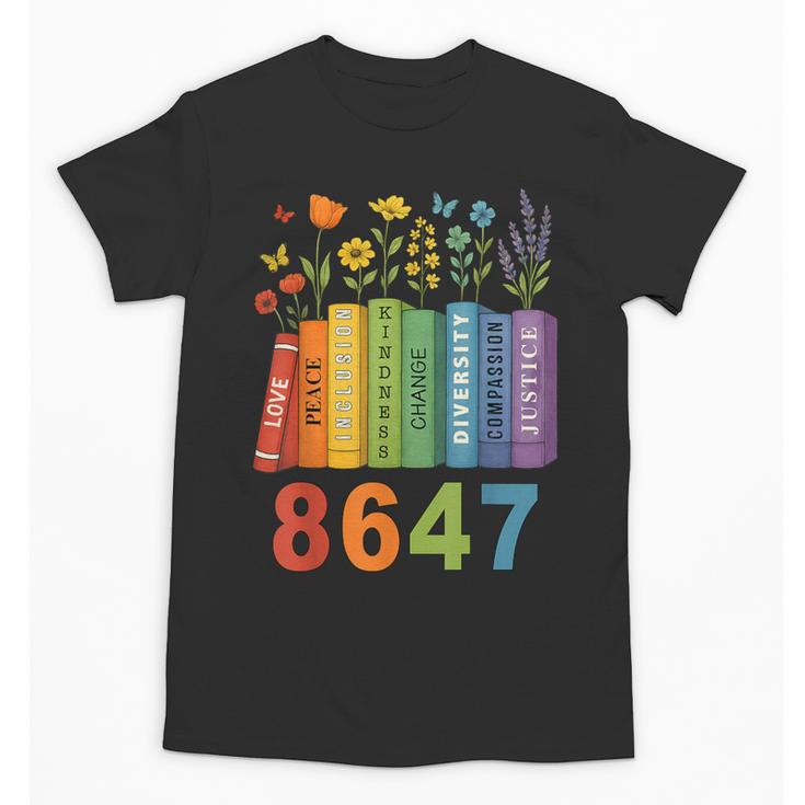 Equal Rights Book Flower Resist 86 47 Feminist Women Rights Unisex T-Shirt