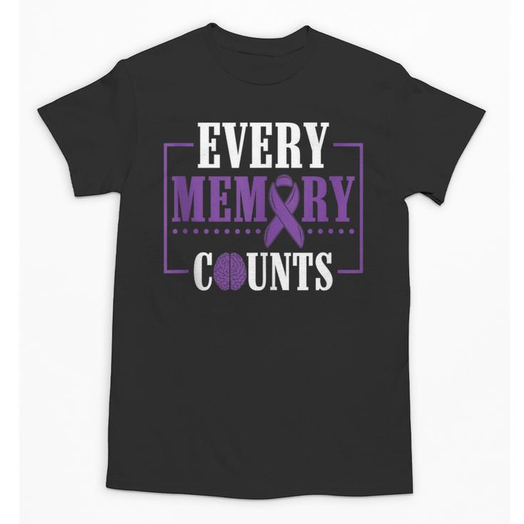 Every Memory Counts Alzheimer's Awareness Dementia Unisex T-Shirt