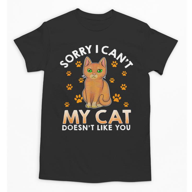 Excuse For Introverts My Cat Doesnt Like You Cat Unisex T-Shirt