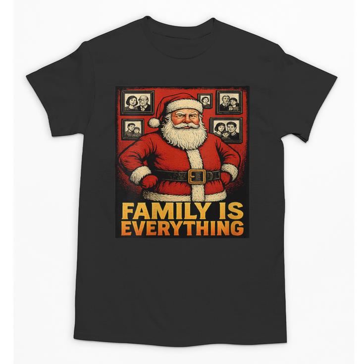 Family Christmas Retro Santa Holiday Nostalgia Vibes Unisex T-Shirt