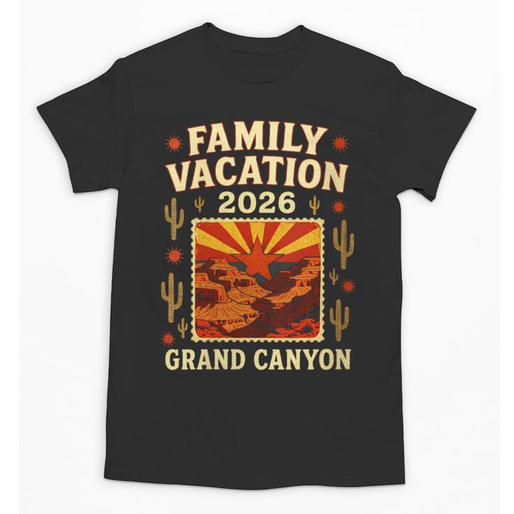 Family Vacation Grand Canyon 2026 Nostalgia Unisex T-Shirt