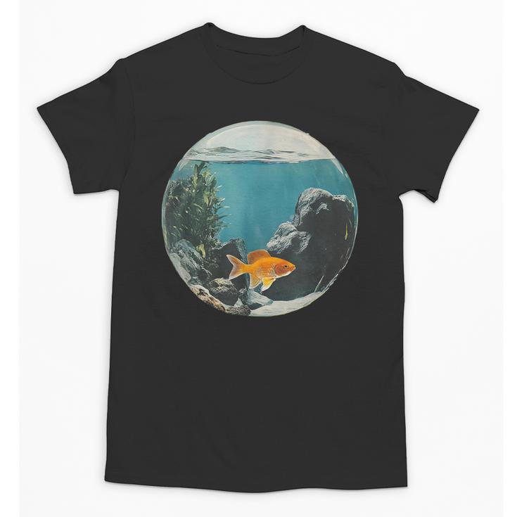 Fish Bowl Frutiger Aero Y2K Retro Vibes Unisex T-Shirt