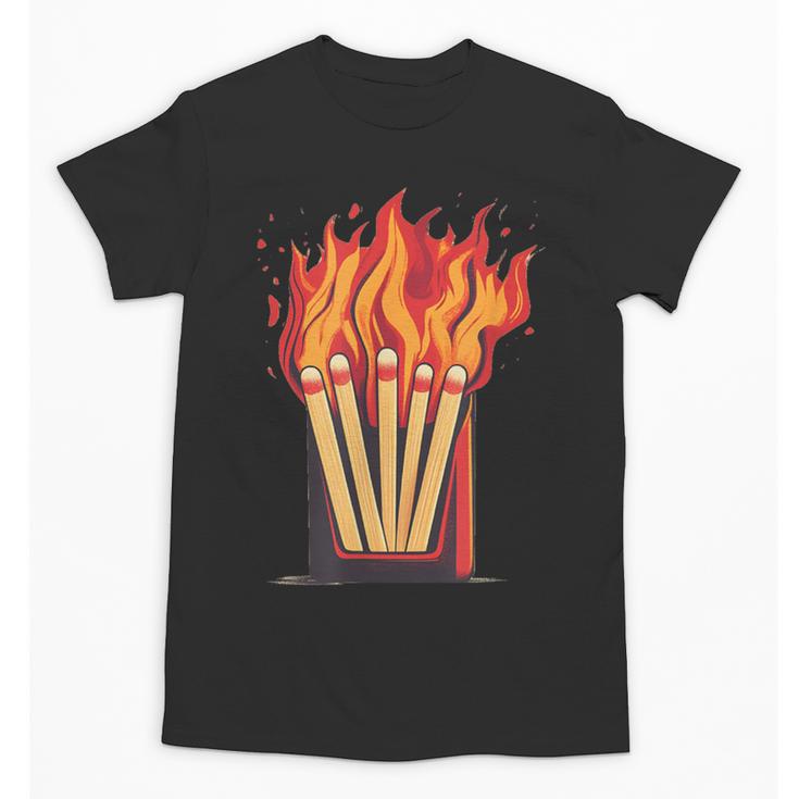 Flames And Lighter Costume For Matchbook Lovers Unisex T-Shirt