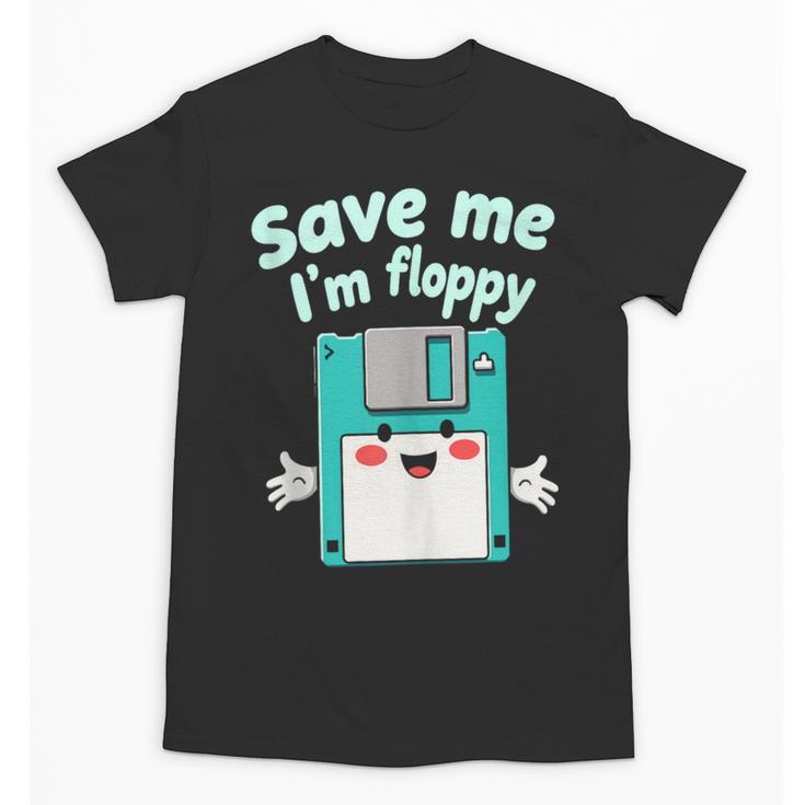 Floppy Disk Retro Tech Nostalgia Old School Computing Humor Unisex T-Shirt