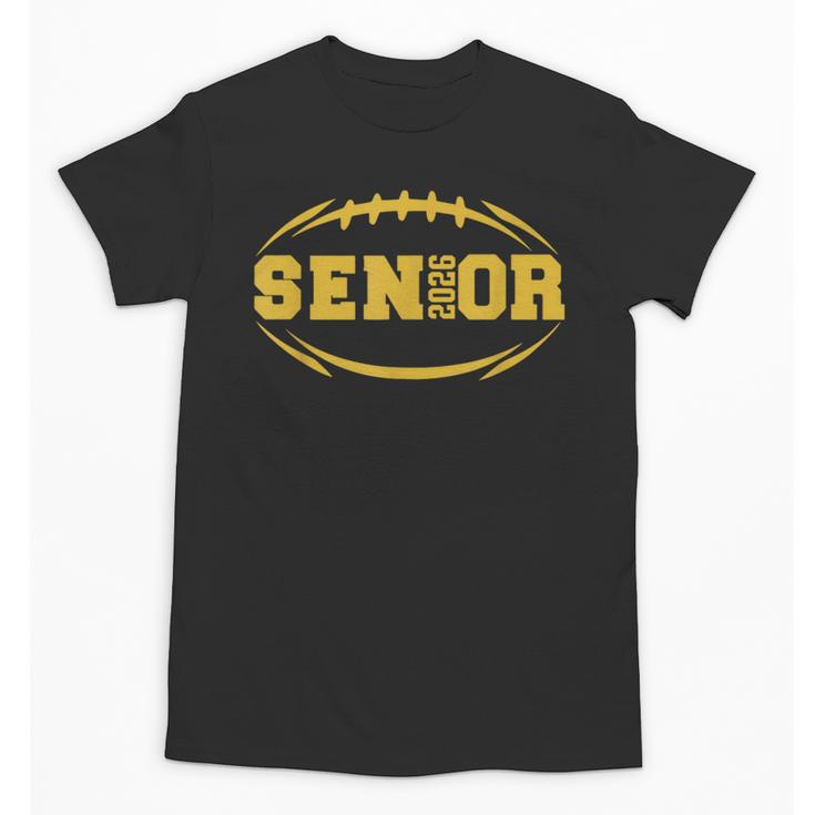 Football Proud Senior 2026 Graduation Year Unisex T-Shirt