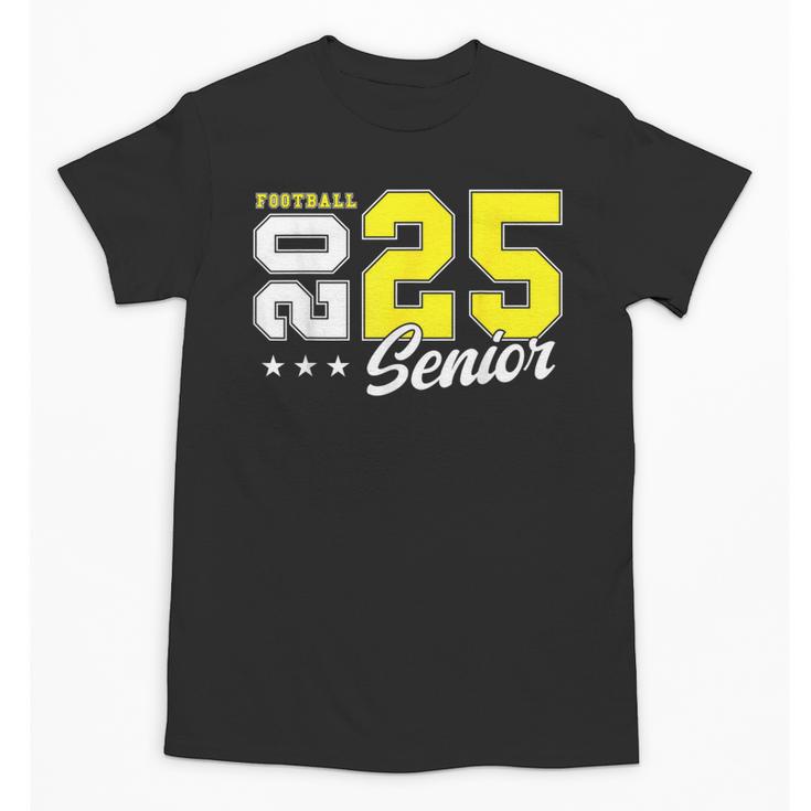Football Senior Night Football Senior 2025 Graduation 55 Unisex T-Shirt