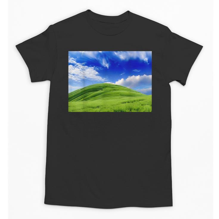 Frutiger Aero Meadow Aesthetic Y2k 2000s Ironic Nostalgic Unisex T-Shirt