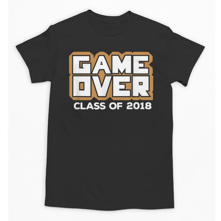 Game Over Class Of 2018 Graduation Shirt Unisex T-Shirt