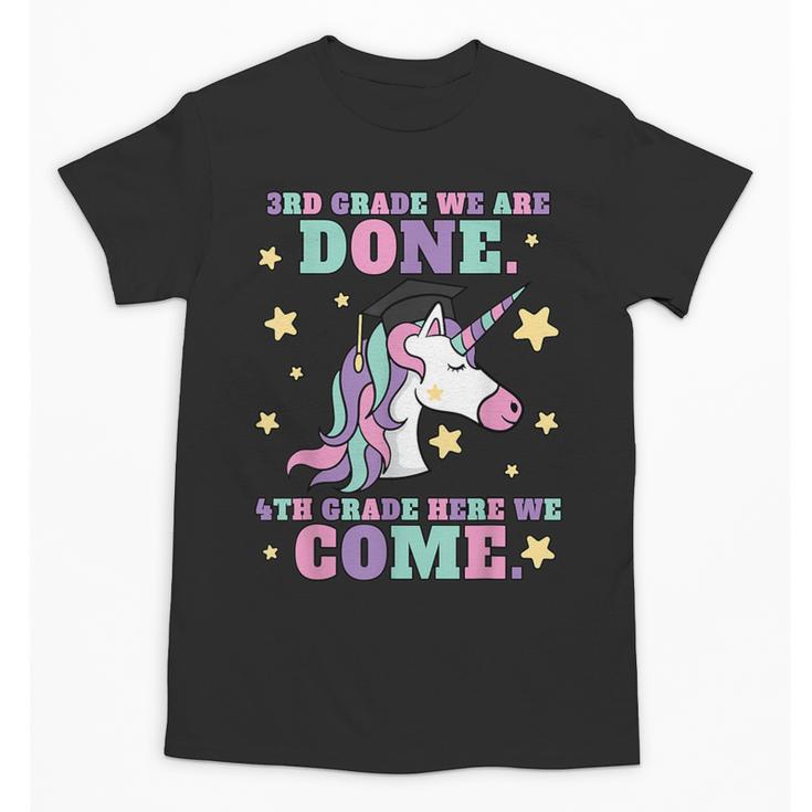 Girls 3rd Grade Graduation Magical Unicorn Unisex T-Shirt