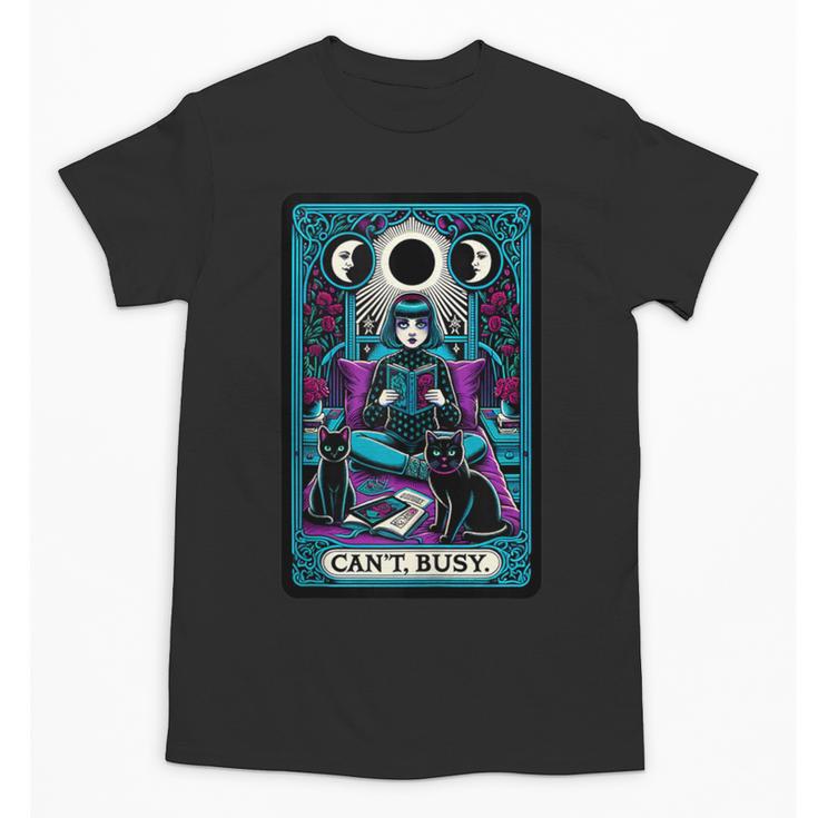 Gothic Girl Tarot Card Introverted Reader And Reading Unisex T-Shirt