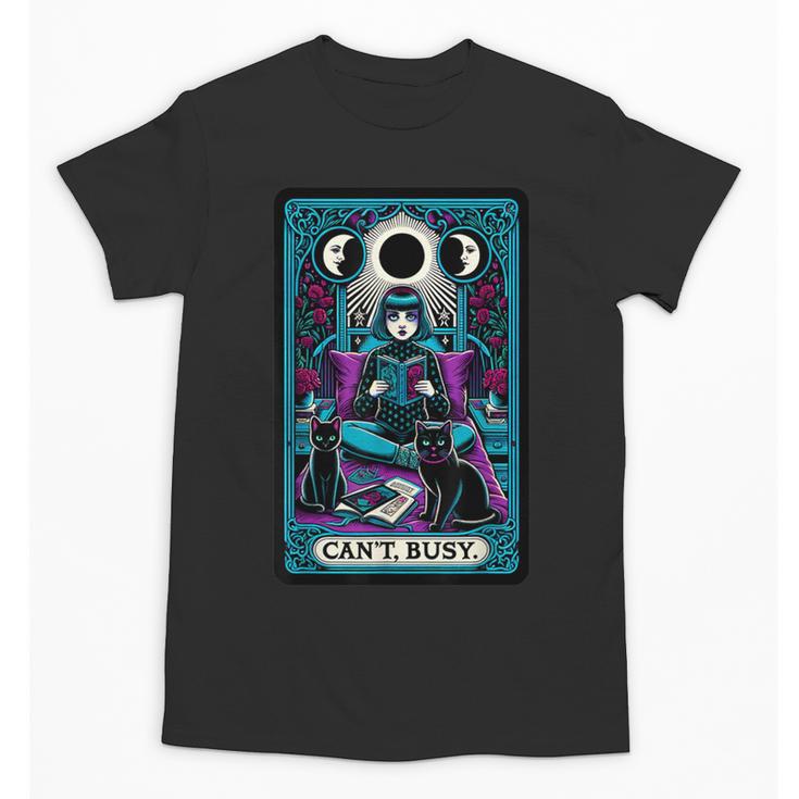 Gothic Girl Tarot Card Introverted Reader And Reading Unisex T-Shirt