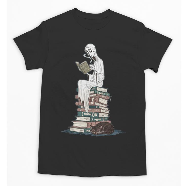 Gothic Librarian Halloween Books Tee For Teachers Unisex T-Shirt