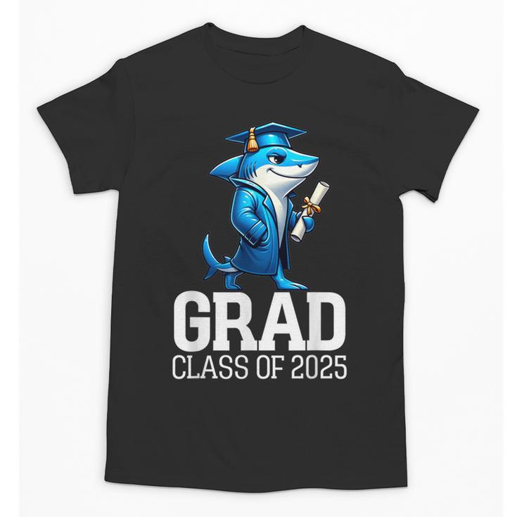 Grad Class Of 2025 Boys Shark Graduation Graduated Unisex T-Shirt