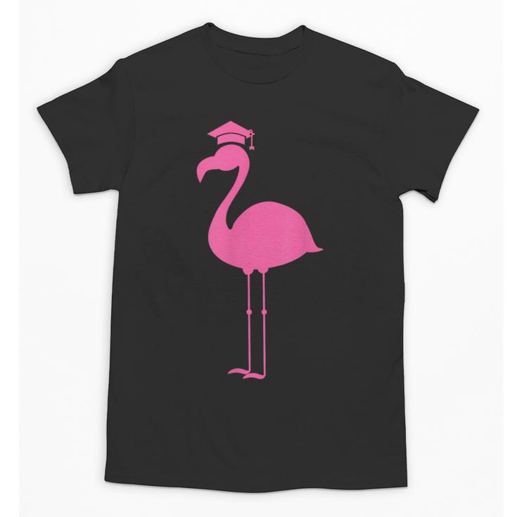 Graduate Cute Pink Flamingo Graduation Unisex T-Shirt