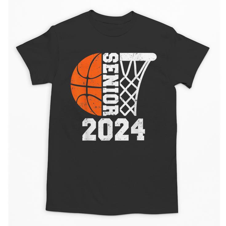Graduate Senior Class Of 2024 Basketball Player Graduation Unisex T-Shirt