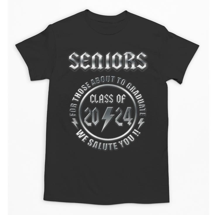 Graduation 2024 Rock & Roll Style Senior Unisex T-Shirt